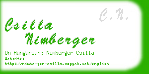 csilla nimberger business card